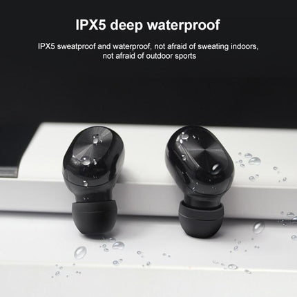 Waterproof Bluetooth 5.0 Tws Earphones With Touch Control - Black