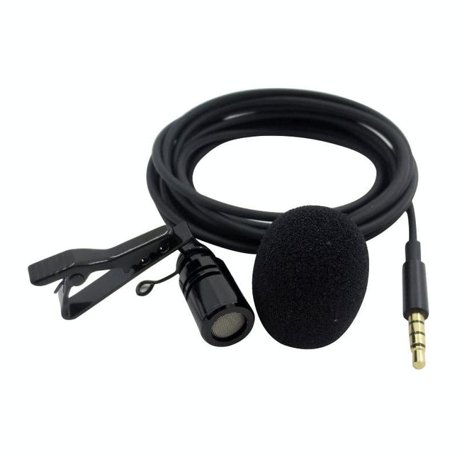Clip-On Lavalier Microphone For Mobile Phones - 2.5M - Black
