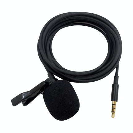 Clip-On Lavalier Microphone For Mobile Phones - 2.5M - Black
