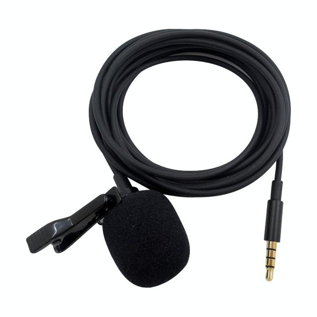 Clip-On Lavalier Microphone For Mobile Phones - 2.5M - Black