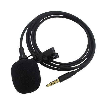 Clip-On Lavalier Microphone For Mobile Phones - 2.5M - Black