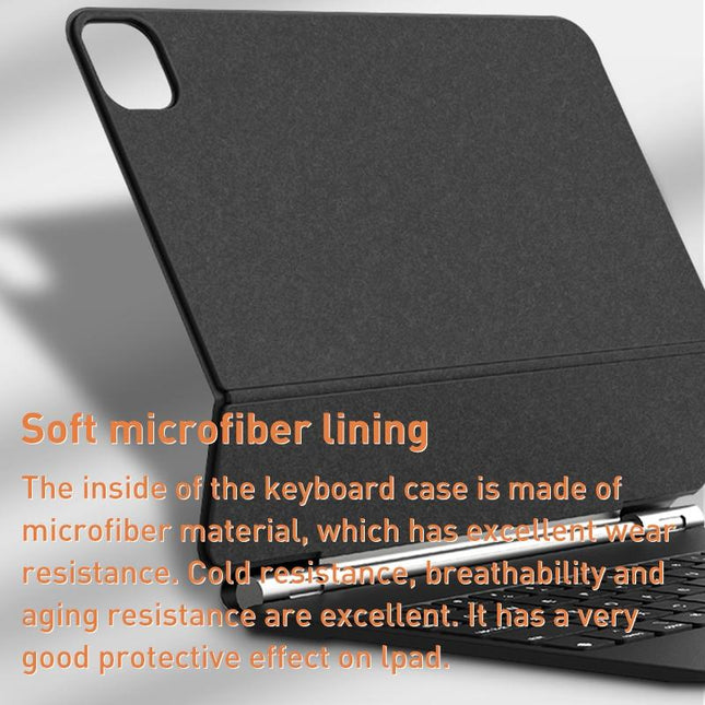 Magic Bluetooth Keyboard Leather Case For Ipad Pro 11 - Black