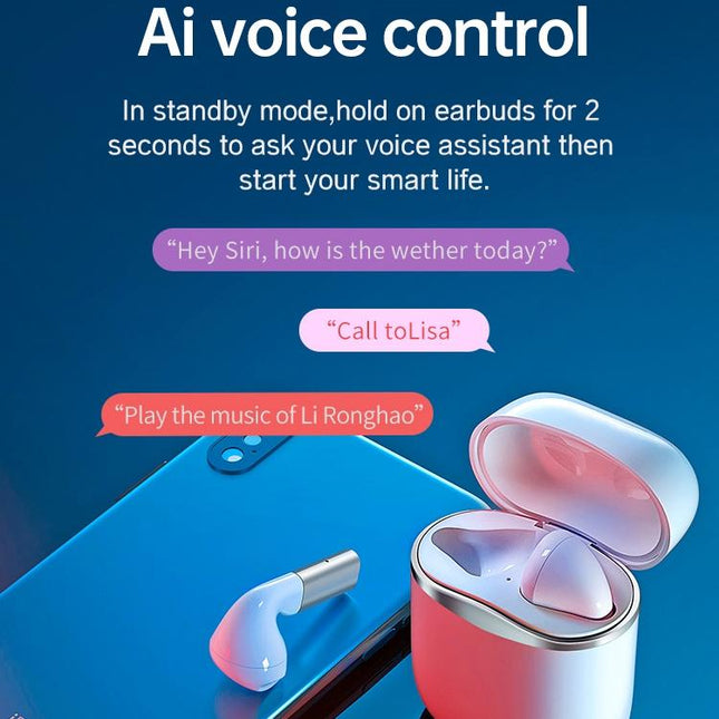 Wireless Bluetooth 5.0 Earphones - J1 Pro - Black