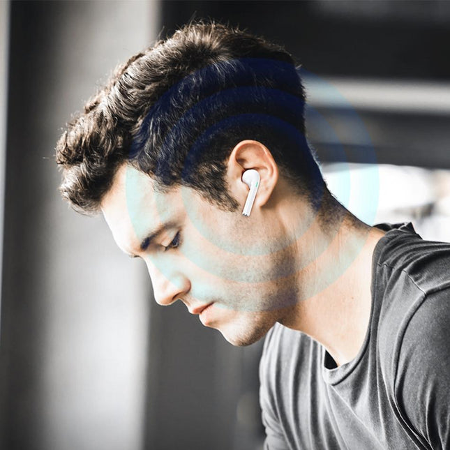 Wireless T28 Sports Tws Headset With Charging Case - White