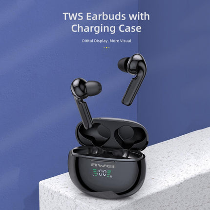 Wireless T15P Sports Headset With Led Display And Charging Case