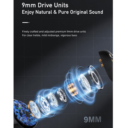 Wireless Active Noise Reduction Earphones - Black