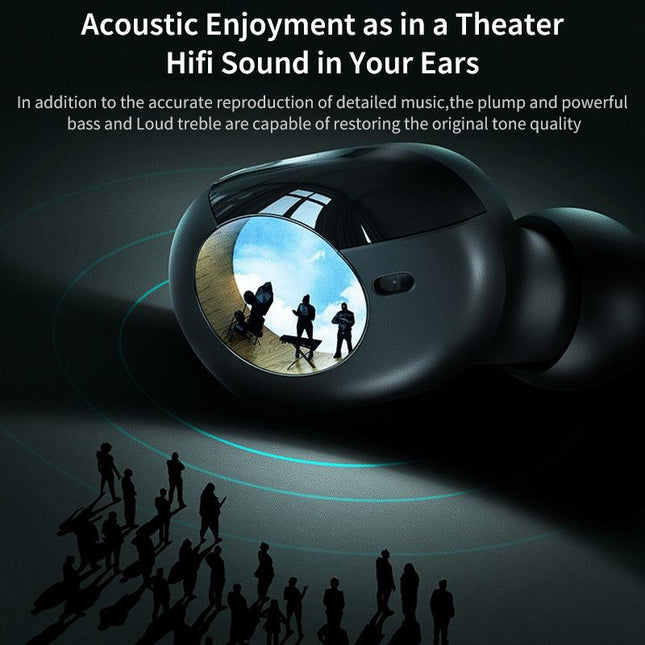 Mini Bluetooth Earphones With Magnetic Charging Box - Eb62