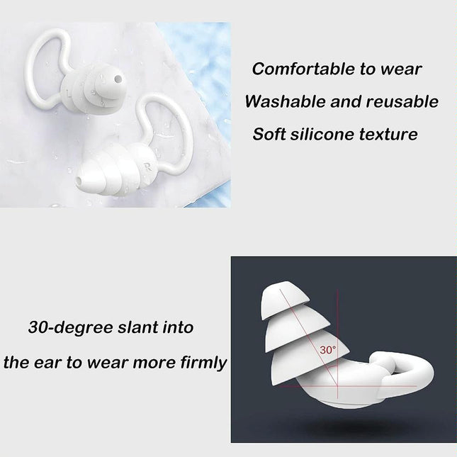 Silicone Earplugs For Sleeping - Shark Fin Design