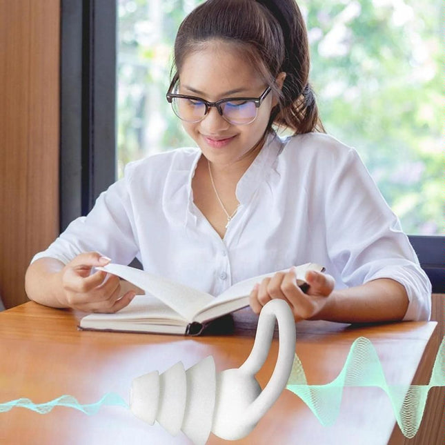 Silicone Earplugs For Sleeping - Shark Fin Design