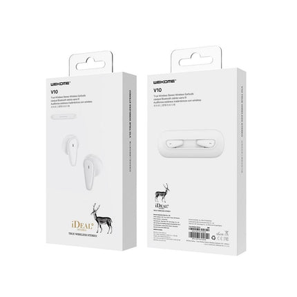 Waterproof Bluetooth 5.0 Earphones With Charging Box - White Deer Series