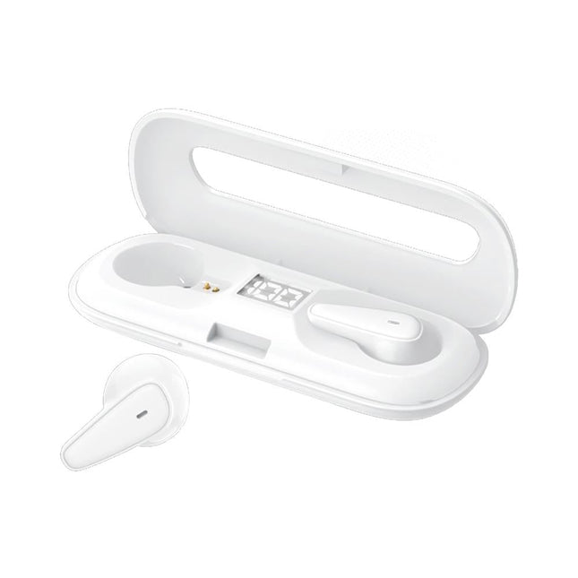 Waterproof Bluetooth 5.0 Earphones With Charging Box - White Deer Series