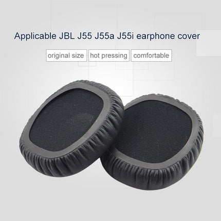Soft Leather & Foam Earphone Covers For Jbl J55 Headphones - 2 Pack