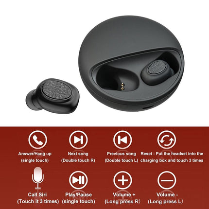 Wireless Stereo Bluetooth Headset With Charging Case - V5.0 Tws