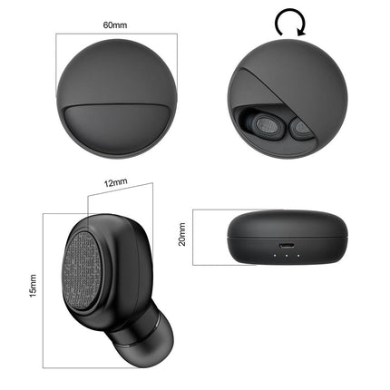 Wireless Stereo Bluetooth Headset With Charging Case - V5.0 Tws