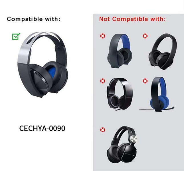 2-Pack Sony Ps4 Platinum Earpad Covers - No Mesh