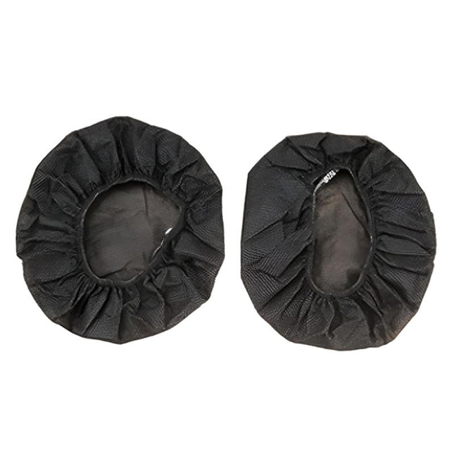 Black Disposable Earphone Earmuffs - Dust & Sweat Proof Breathable