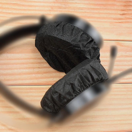 Black Disposable Earphone Earmuffs - Dust & Sweat Proof Breathable