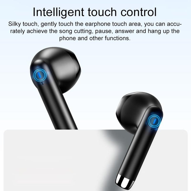 Wireless Bluetooth 5.0 Earphones With Led Display - Black