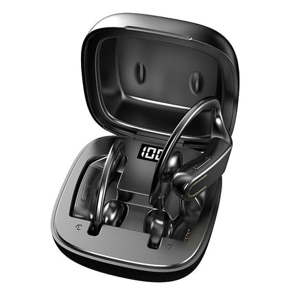 Wireless Bluetooth Earphones With Magnetic Charging Case & Digital Display