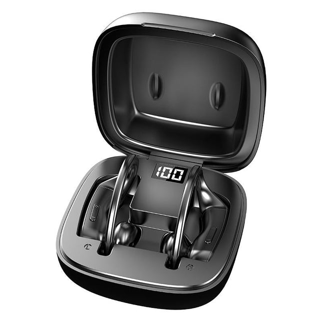 Wireless Bluetooth Earphones With Magnetic Charging Case & Digital Display