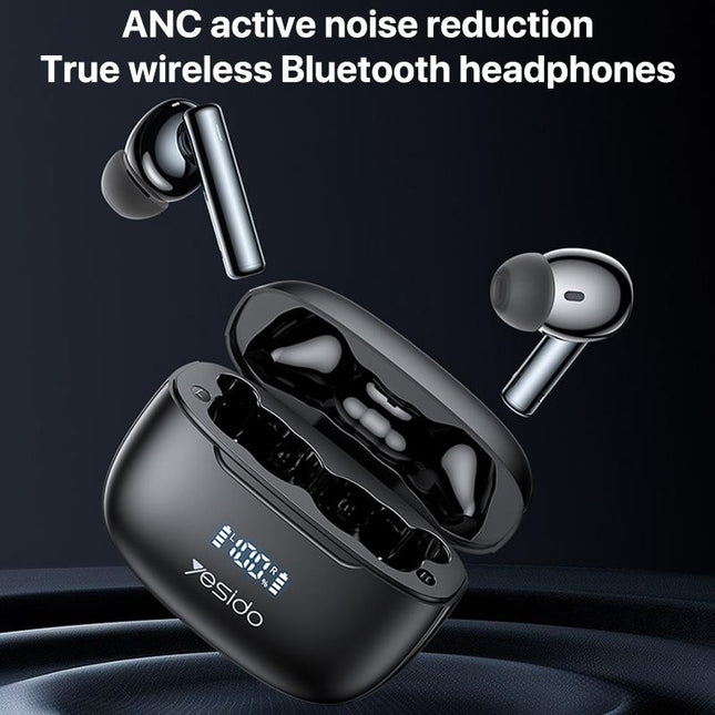 Wireless Bluetooth 5.0 Earphones With Anc And Led Display