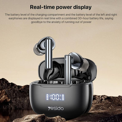Wireless Bluetooth 5.0 Earphones With Anc And Led Display