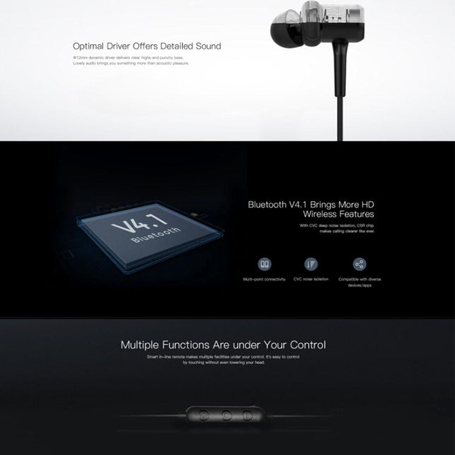 Qcy M1C Wireless Sports Earphones With Bluetooth And Mic