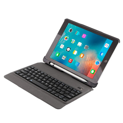 Detachable Bluetooth Keyboard & Leather Tablet Case For Ipad Air / Pro 9.7 - Blue