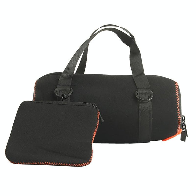 Protective Cover With Strap & Carabiner For Jbl Charge 5 - Black