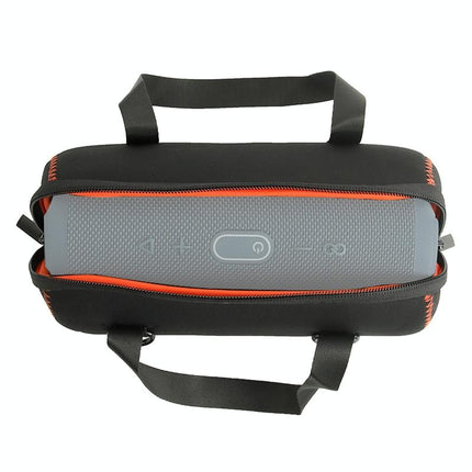 Protective Cover With Strap & Carabiner For Jbl Charge 5 - Black