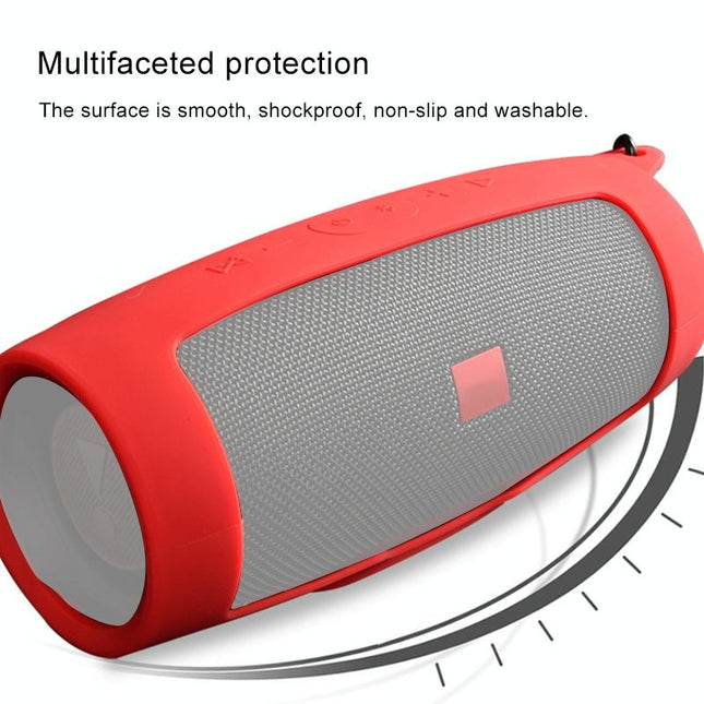 Shockproof Silicone Case For Jbl Charge 4 Bluetooth Speaker - Black