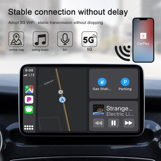 Wireless Carplay Adapter For Iphone - Usb & Usb-C