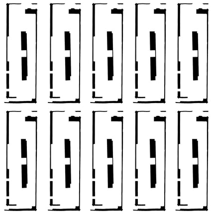 10-Piece Adhesive For Ipad 4 / New Ipad / 3 Touch Panel Digitizer