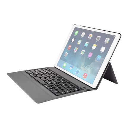 Ultra-Thin Bluetooth Keyboard Leather Case For Ipad Pro 12.9 With Stand - Black