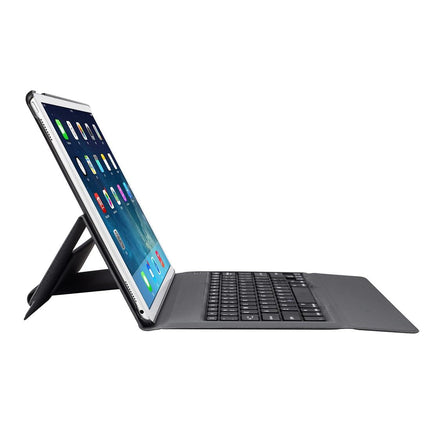 Ultra-Thin Bluetooth Keyboard Leather Case For Ipad Pro 12.9 With Stand - Black