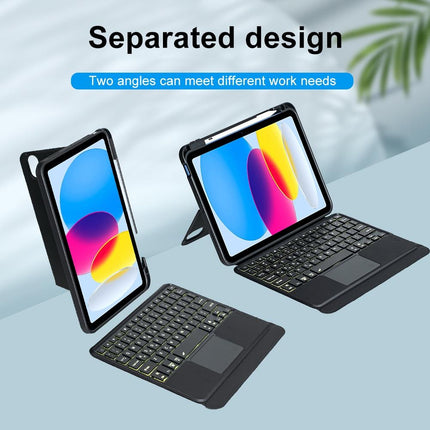 2022 Ipad 10.9 Touch Keyboard Case - Split Type Bluetooth Leather
