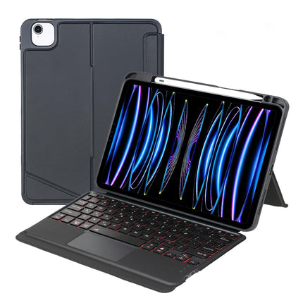 Bluetooth Keyboard Leather Case For Ipad Air / Pro 11 - Touch Backlight Split Type