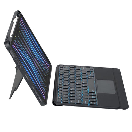 Bluetooth Keyboard Leather Case For Ipad Air / Pro 11 - Touch Backlight Split Type