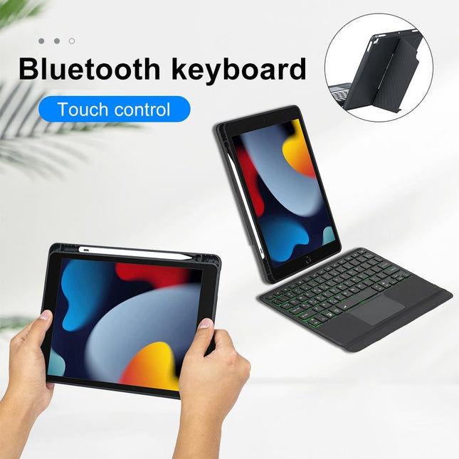 Bluetooth Keyboard Leather Case For Ipad 10.2 / 10.5 / Pro 10.5 - Touch Backlight Split Type