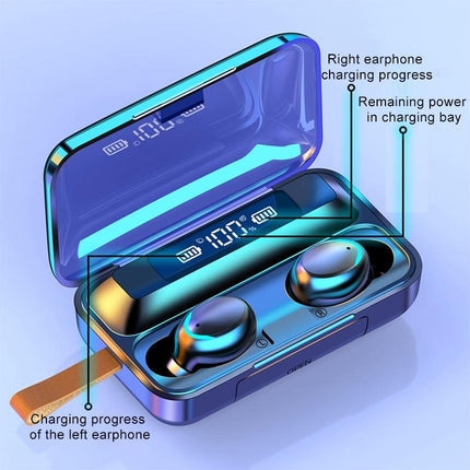 Jerry Solution Touch Bluetooth Earphones With Magnetic Charging Box - F9-5C