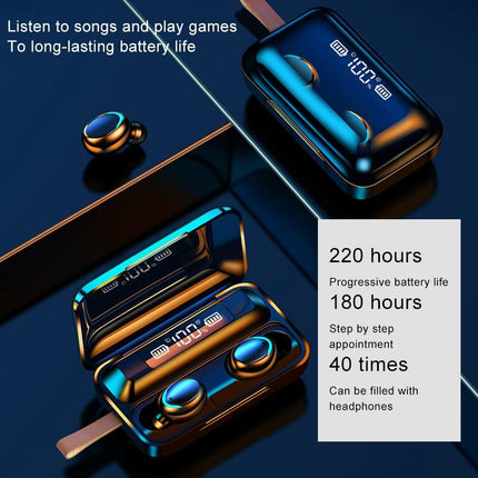 Jerry Solution Touch Bluetooth Earphones With Magnetic Charging Box - F9-5C