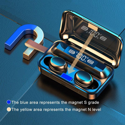 Jerry Solution Touch Bluetooth Earphones With Magnetic Charging Box - F9-5C