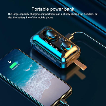 Jerry Solution Touch Bluetooth Earphones With Magnetic Charging Box - F9-5C