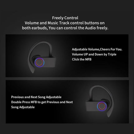 Jho-A9 Tws Wireless Bluetooth Earphones With Charging & Storage Bag