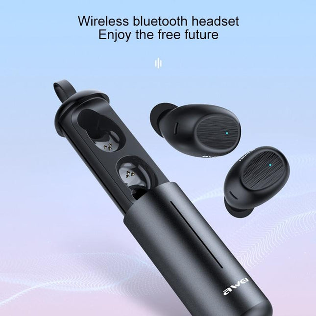 Wireless Sports Headset With Portable Charging Case - T55 Tws Bluetooth V5.0 Black