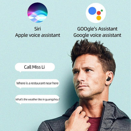 Waterproof Wireless Bluetooth Earphones With Charging Box - A6S