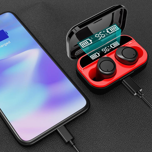 Wireless Stereo Headset With Charging Case And Digital Display - X5 Tws Bluetooth V5.0