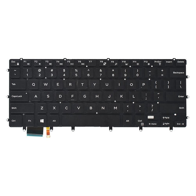 Backlit Us Keyboard For Dell Xps 15 9550 / 9560 - Black
