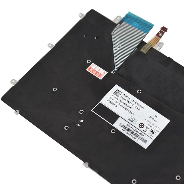 Backlit Us Keyboard For Dell Xps 15 9550 / 9560 - Black