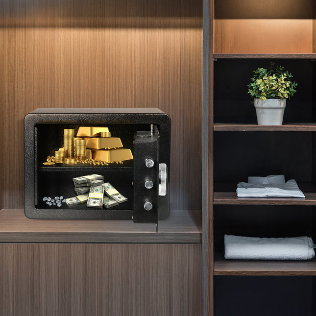 13.8L Digital Security Safe Box Password Key Lock Cash